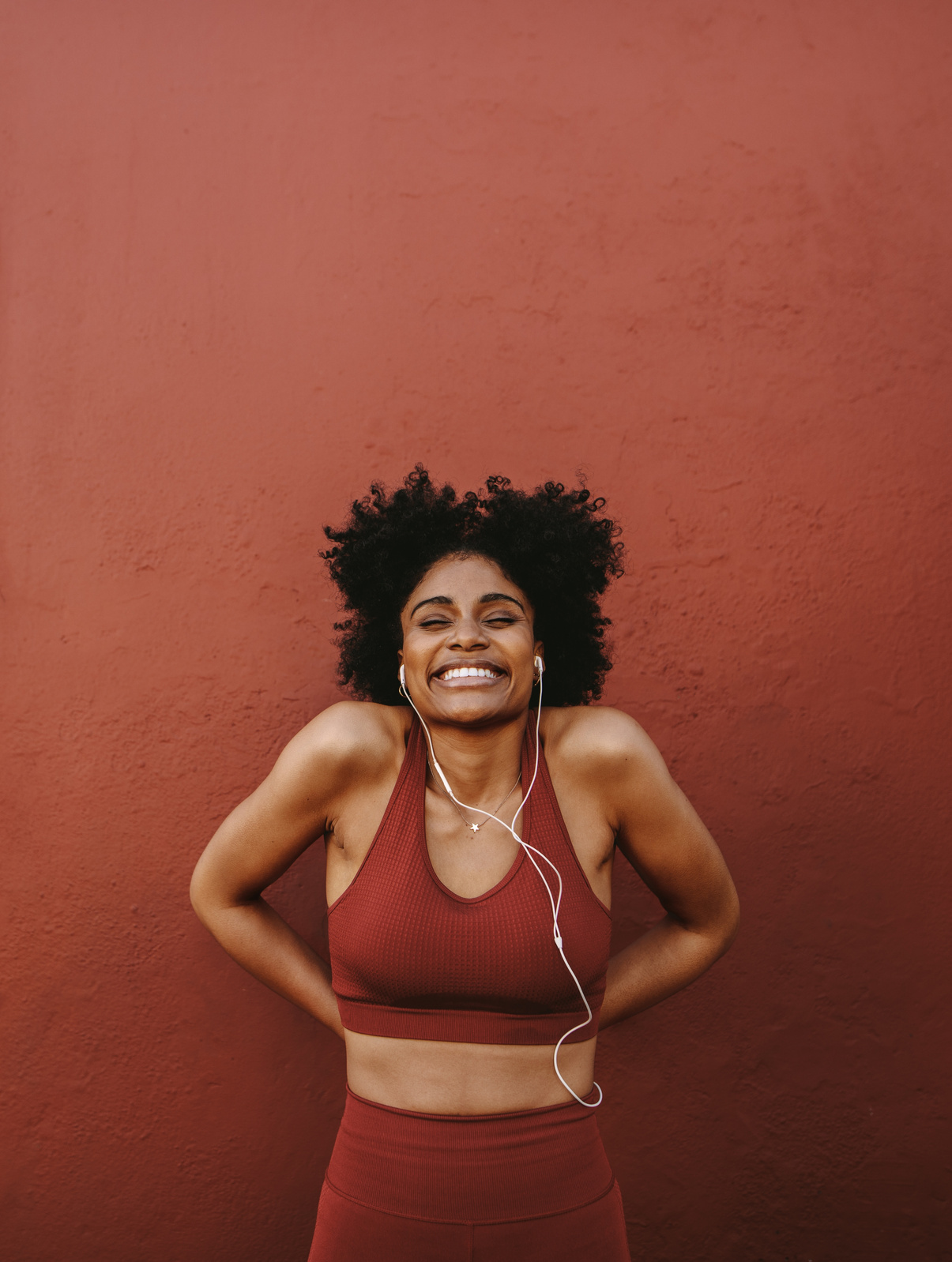 Healthy and Fit Woman Smiling